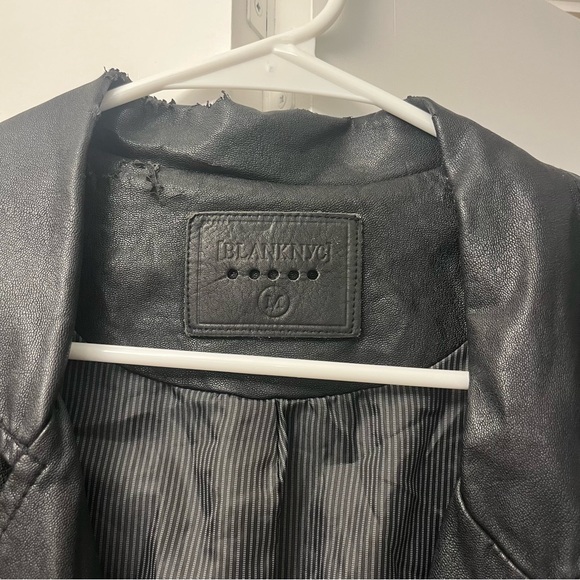 Blank NYC Faux Leather Moto Jacket Black Size M - Picture 5 of 7